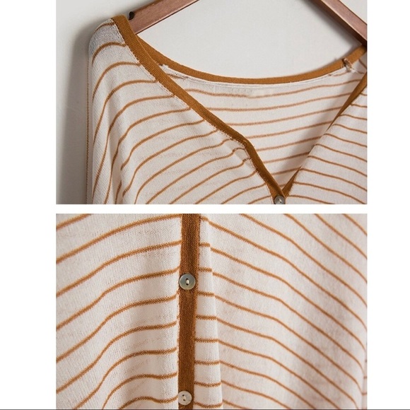 NWT Goodnight Macaroon Maddie Striped Cardigan Sweater - Picture 2 of 7